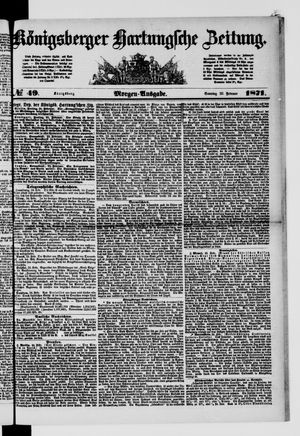 Königsberger Hartungsche Zeitung vom 26.02.1871