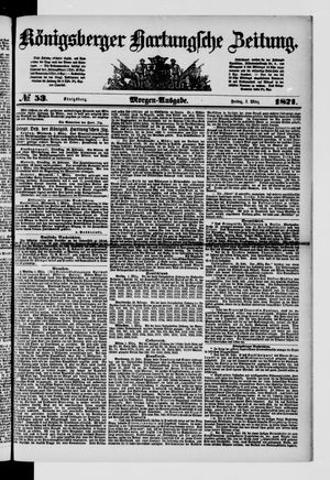 Königsberger Hartungsche Zeitung vom 03.03.1871