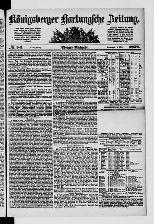 Königsberger Hartungsche Zeitung vom 04.03.1871