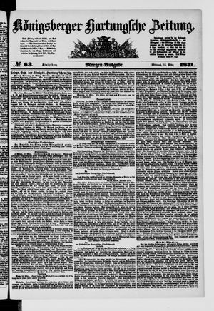 Königsberger Hartungsche Zeitung vom 15.03.1871