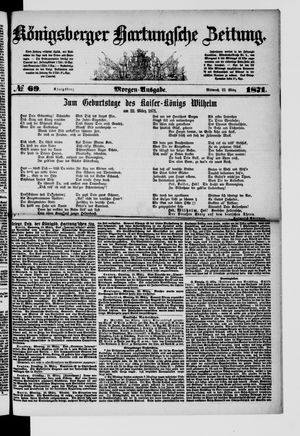 Königsberger Hartungsche Zeitung on Mar 22, 1871