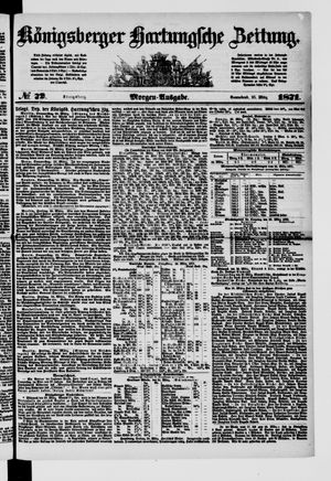 Königsberger Hartungsche Zeitung vom 25.03.1871