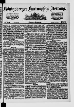 Königsberger Hartungsche Zeitung vom 26.03.1871