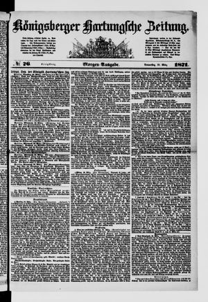 Königsberger Hartungsche Zeitung vom 30.03.1871