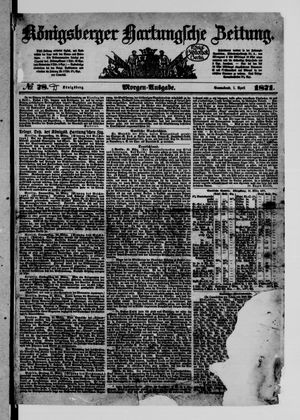 Königsberger Hartungsche Zeitung vom 01.04.1871