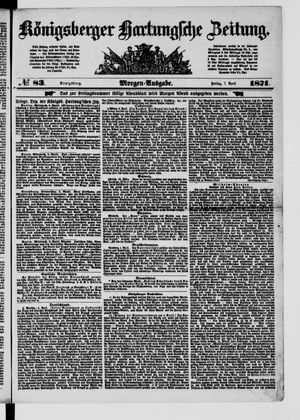 Königsberger Hartungsche Zeitung vom 07.04.1871