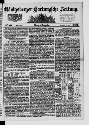 Königsberger Hartungsche Zeitung vom 15.04.1871