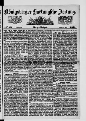 Königsberger Hartungsche Zeitung vom 16.04.1871