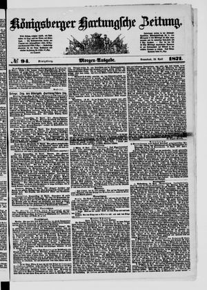 Königsberger Hartungsche Zeitung vom 22.04.1871