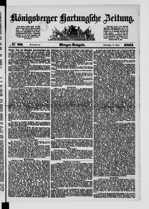 Königsberger Hartungsche Zeitung vom 27.04.1871