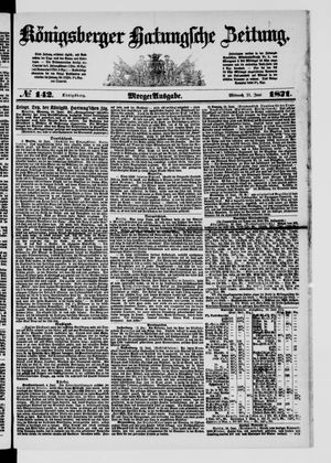 Königsberger Hartungsche Zeitung vom 21.06.1871