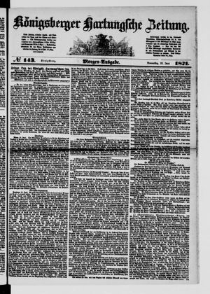 Königsberger Hartungsche Zeitung on Jun 22, 1871