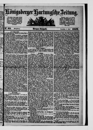 Königsberger Hartungsche Zeitung on Apr 11, 1872