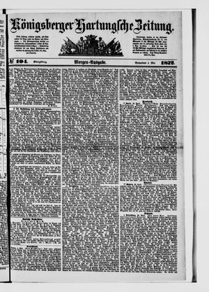 Königsberger Hartungsche Zeitung on May 4, 1872