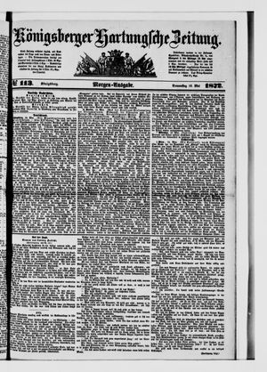 Königsberger Hartungsche Zeitung vom 16.05.1872