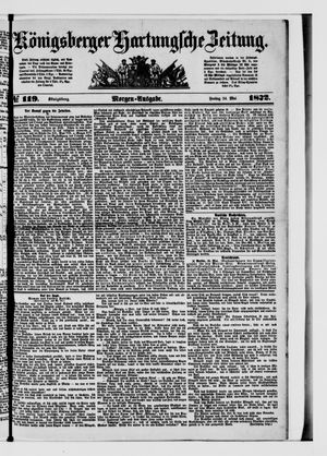 Königsberger Hartungsche Zeitung on May 24, 1872