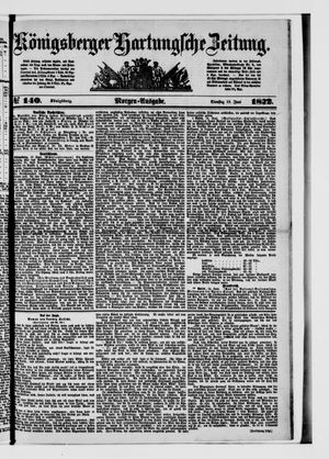 Königsberger Hartungsche Zeitung on Jun 18, 1872