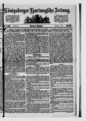 Königsberger Hartungsche Zeitung on Jun 19, 1872