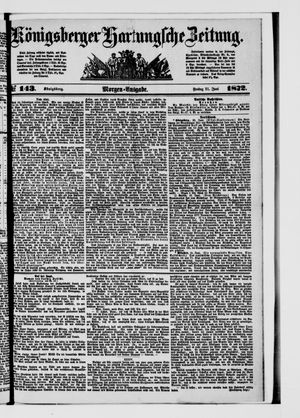 Königsberger Hartungsche Zeitung on Jun 21, 1872
