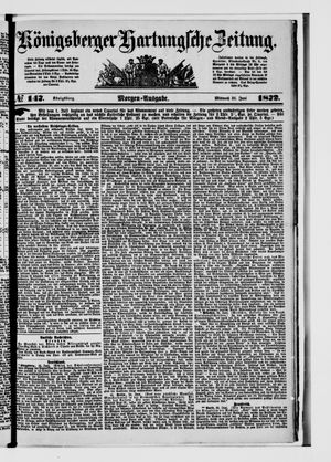 Königsberger Hartungsche Zeitung vom 26.06.1872