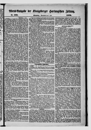 Königsberger Hartungsche Zeitung on Jul 6, 1872