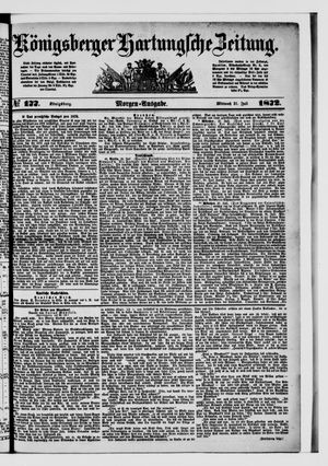 Königsberger Hartungsche Zeitung vom 31.07.1872