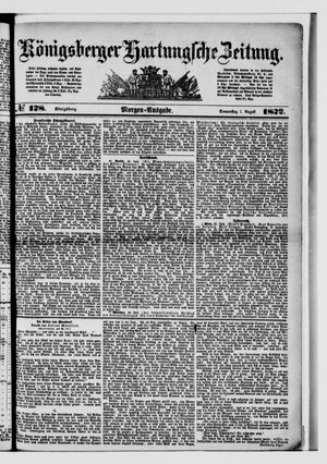 Königsberger Hartungsche Zeitung vom 01.08.1872