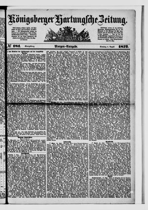 Königsberger Hartungsche Zeitung on Aug 4, 1872