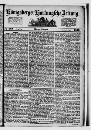 Königsberger Hartungsche Zeitung vom 11.08.1872