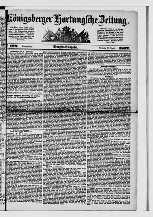 Königsberger Hartungsche Zeitung vom 25.08.1872