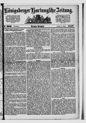 Königsberger Hartungsche Zeitung on Aug 27, 1872