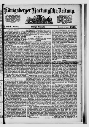 Königsberger Hartungsche Zeitung on Aug 31, 1872