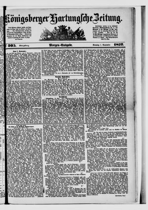 Königsberger Hartungsche Zeitung on Sep 1, 1872