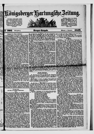 Königsberger Hartungsche Zeitung vom 04.09.1872