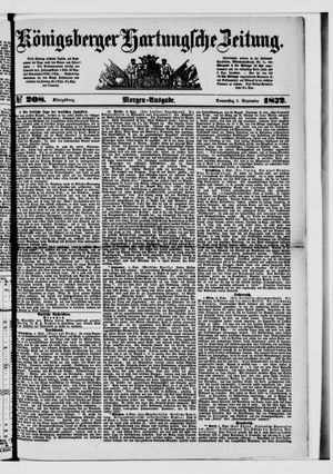 Königsberger Hartungsche Zeitung on Sep 5, 1872