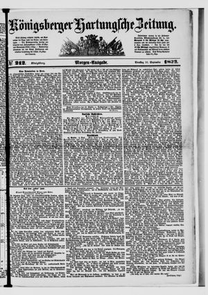 Königsberger Hartungsche Zeitung vom 10.09.1872