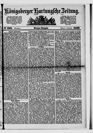 Königsberger Hartungsche Zeitung vom 18.09.1872