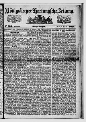 Königsberger Hartungsche Zeitung on Sep 24, 1872