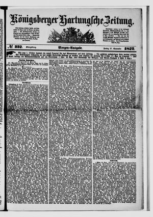 Königsberger Hartungsche Zeitung on Sep 27, 1872