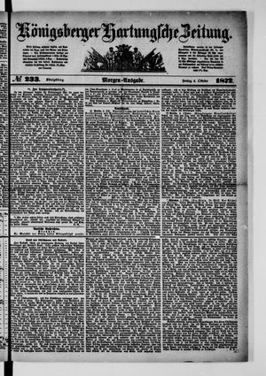 Königsberger Hartungsche Zeitung vom 04.10.1872