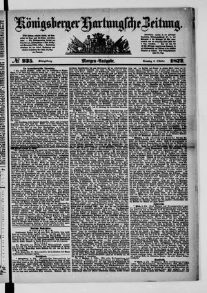 Königsberger Hartungsche Zeitung on Oct 6, 1872