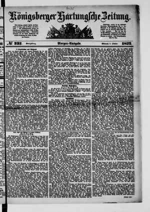 Königsberger Hartungsche Zeitung on Oct 9, 1872