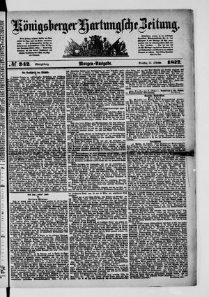 Königsberger Hartungsche Zeitung vom 15.10.1872
