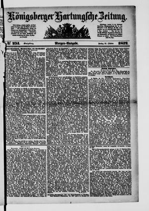 Königsberger Hartungsche Zeitung on Oct 25, 1872