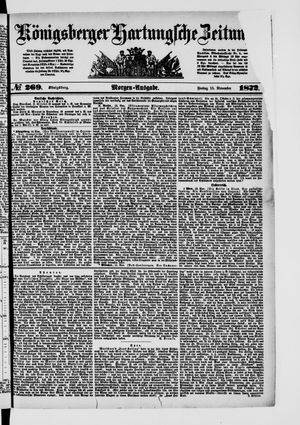 Königsberger Hartungsche Zeitung on Nov 15, 1872