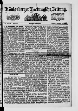 Königsberger Hartungsche Zeitung vom 17.11.1872