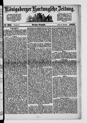 Königsberger Hartungsche Zeitung vom 22.11.1872