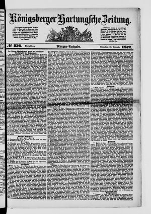 Königsberger Hartungsche Zeitung vom 23.11.1872
