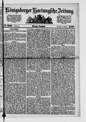 Königsberger Hartungsche Zeitung on Dec 5, 1872