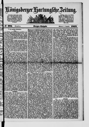 Königsberger Hartungsche Zeitung vom 11.12.1872